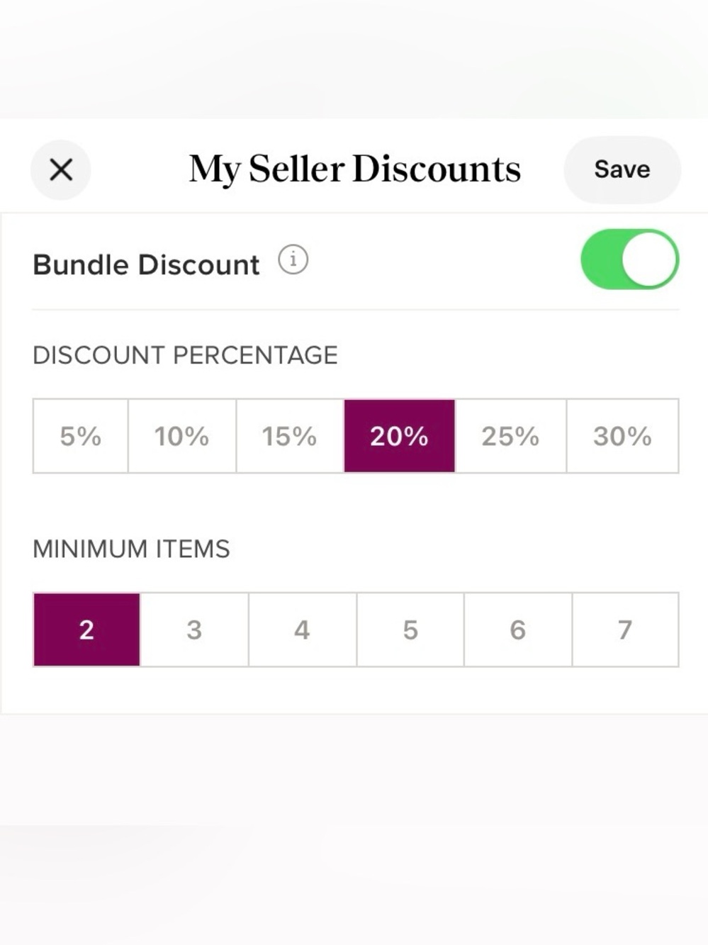 Buy 2/20% OFf